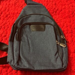 Men's Navy Crossbody Sling Bag